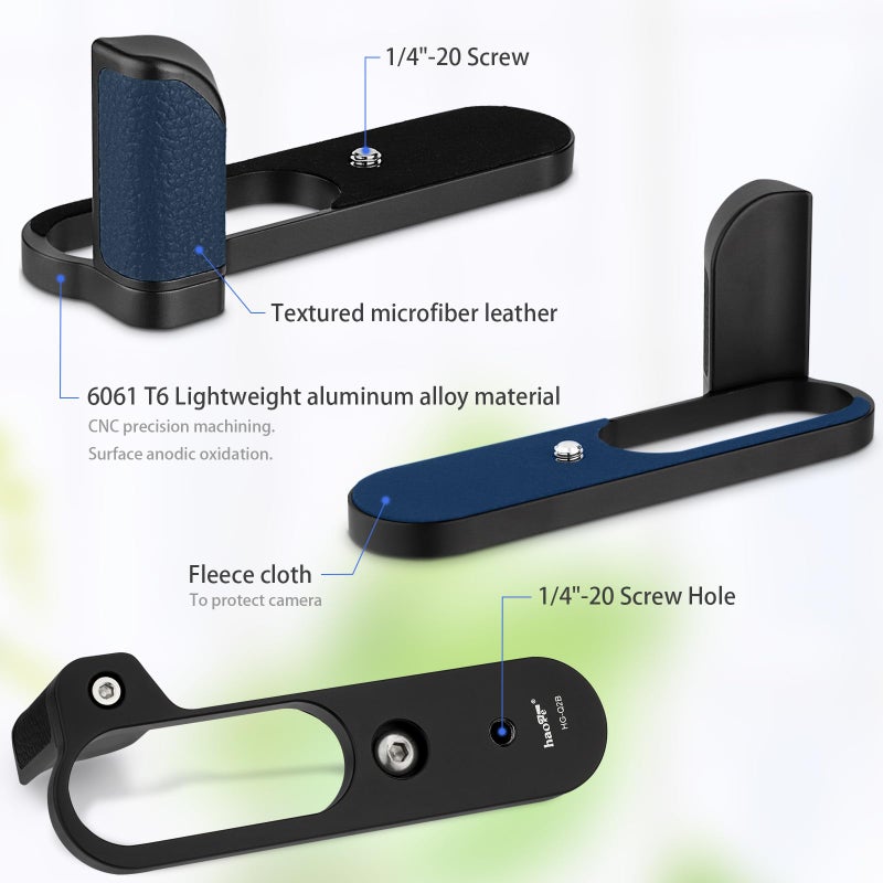 Haoge HG-Q2B Hand Grip Bracket Holder Designed for Leica Q2 Camera Body - Image 4